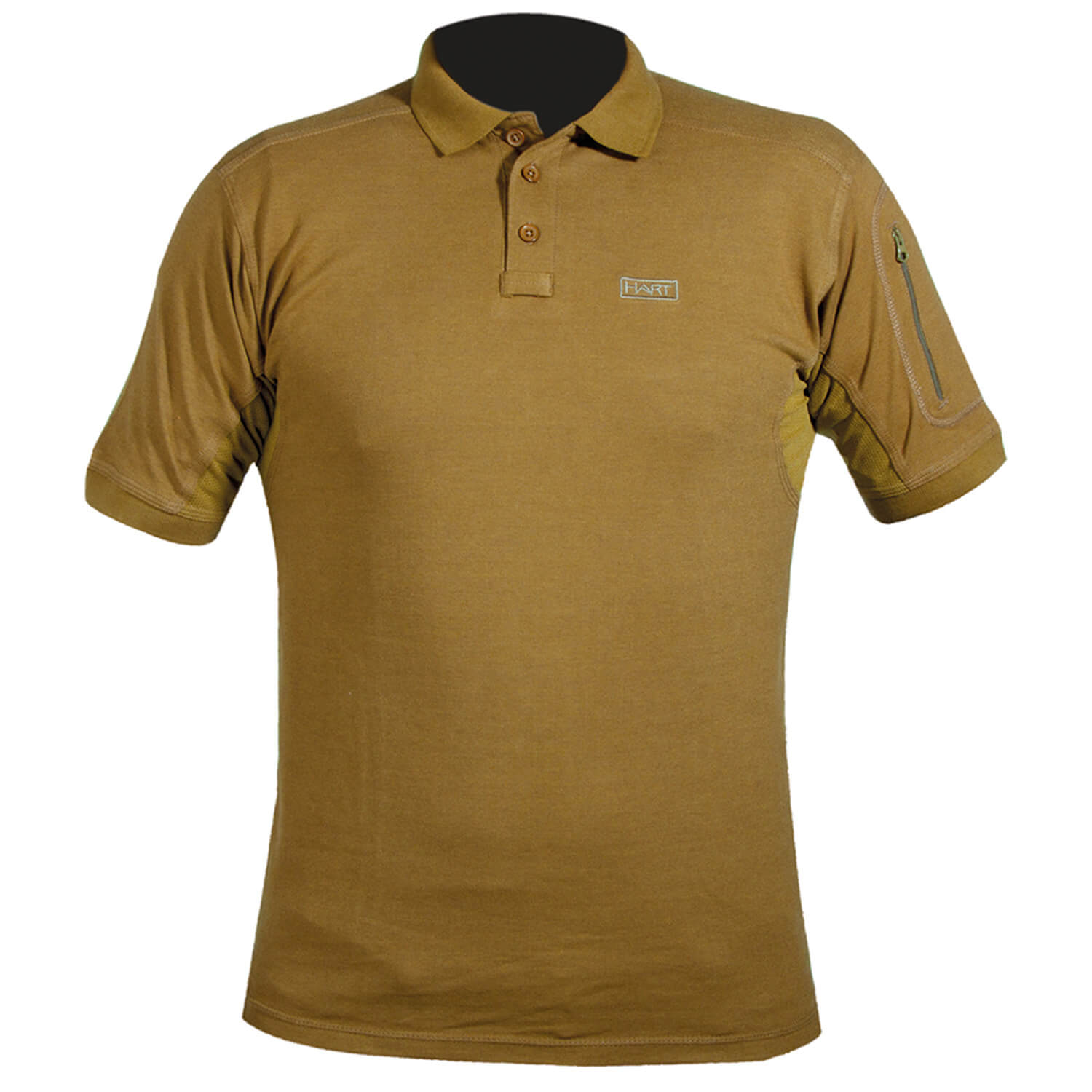 Hart poloshirt Ivory (brown)