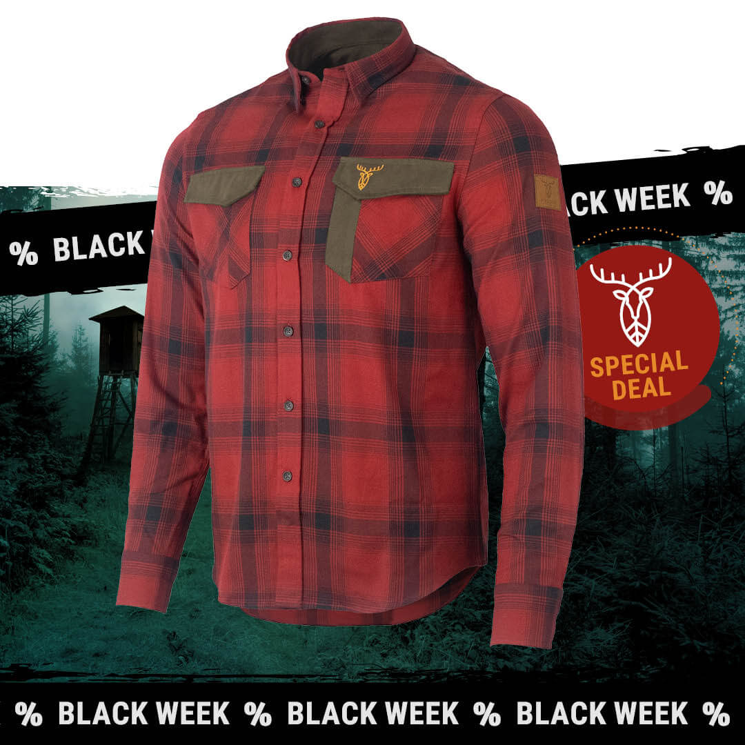 Pirscher Gear Forest Shirt (Fiery Red) - Hunting Shirts