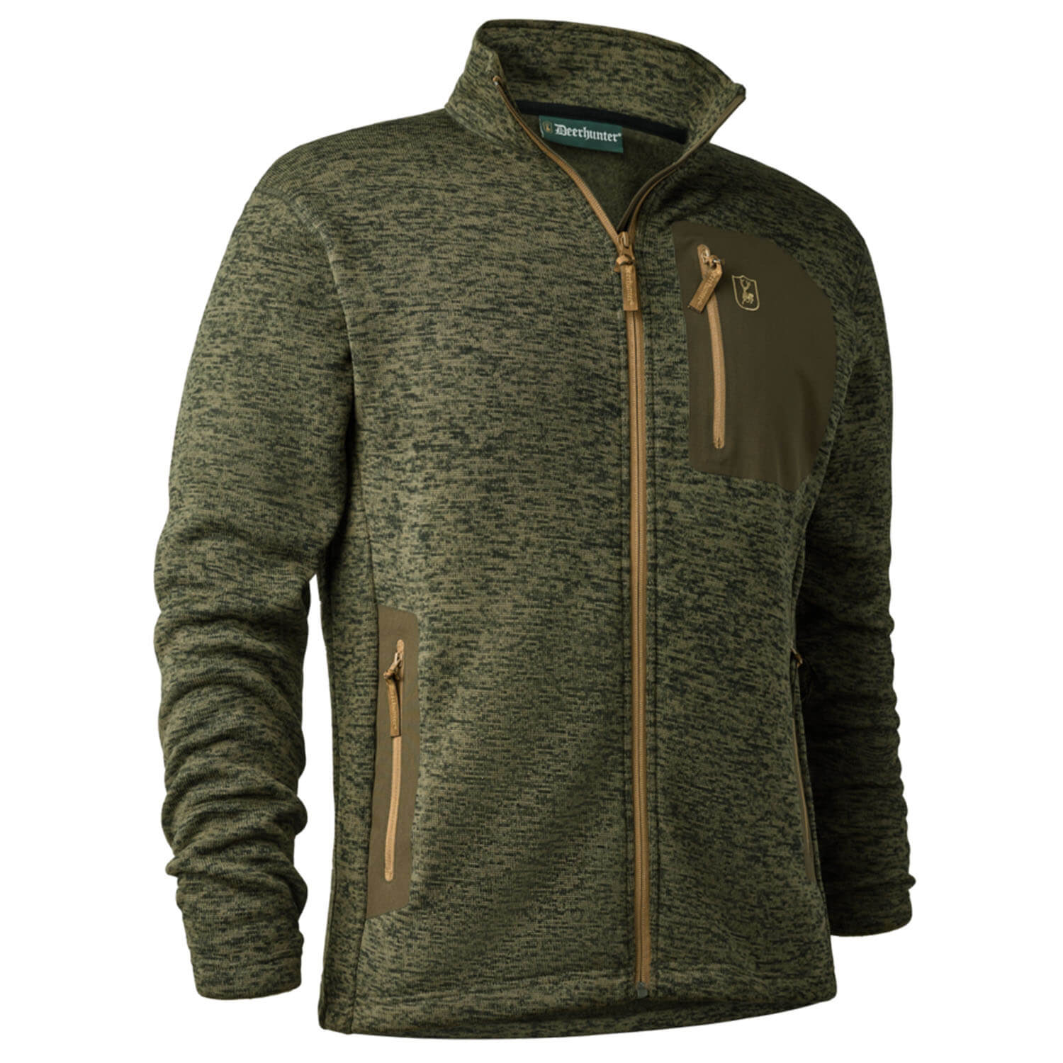 Deerhunter knitt fleece sarek (olive night melange)