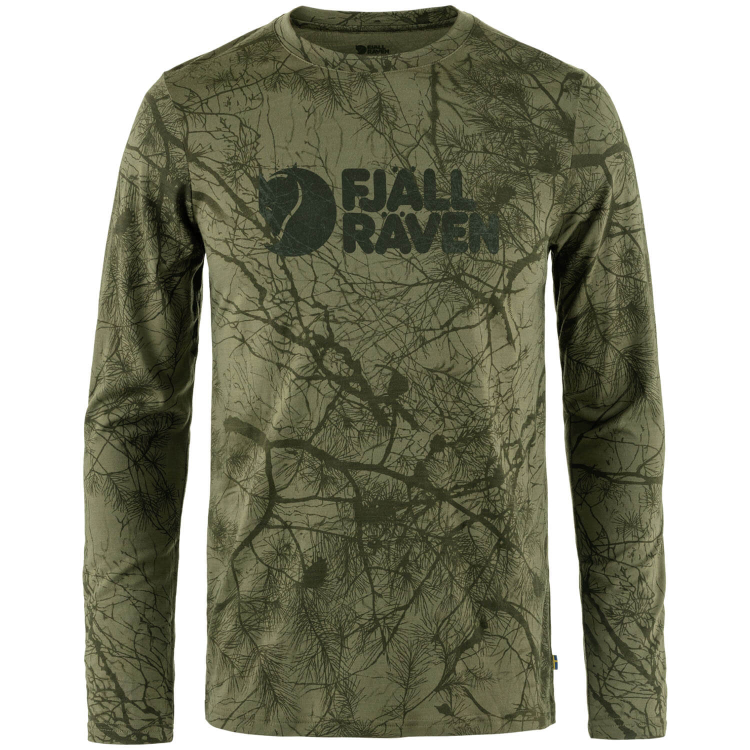  Fjällräven Värmland Wool long-sleeved shirt (Green Camo) - T-Shirts