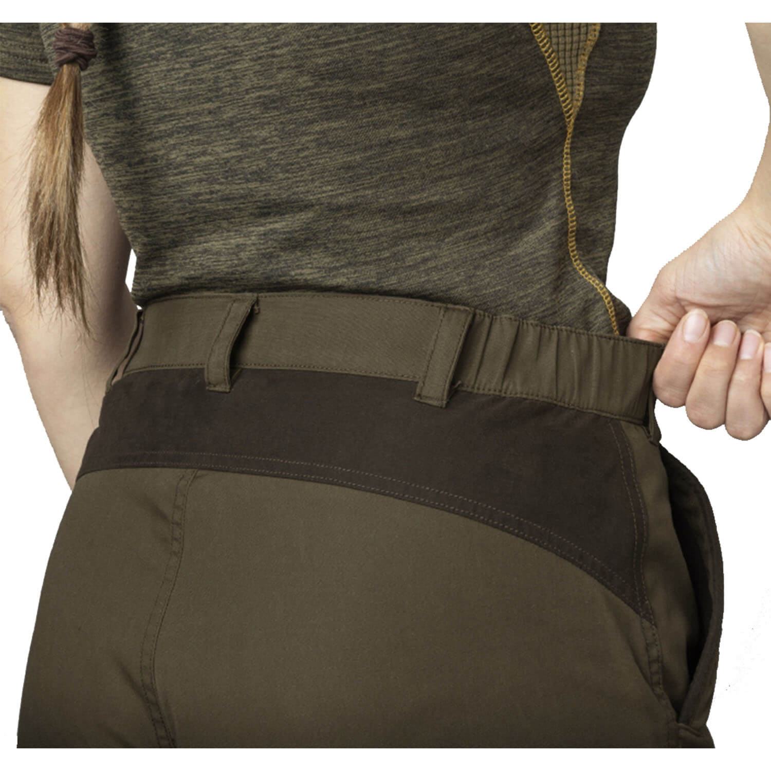 Seeland womenpants key point kora (Pine Green/Grizzly Brown)