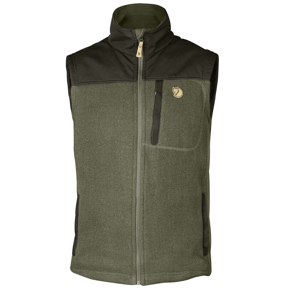 Fjällräven Buck Fleece Waistcoat (green) - Vests & Waistcoats