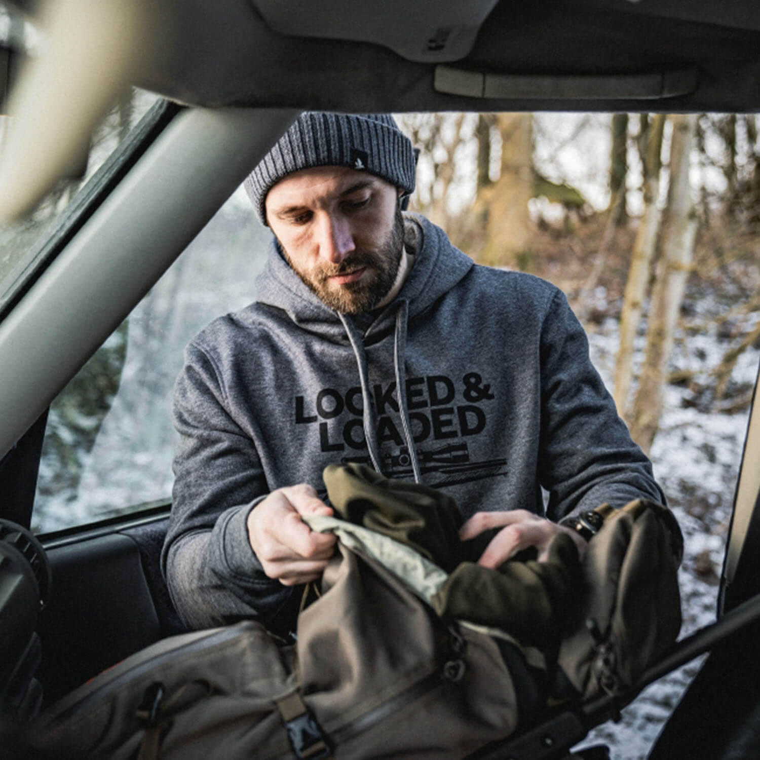 Seeland Hunting Hoodie Loaded (Grey Melange)