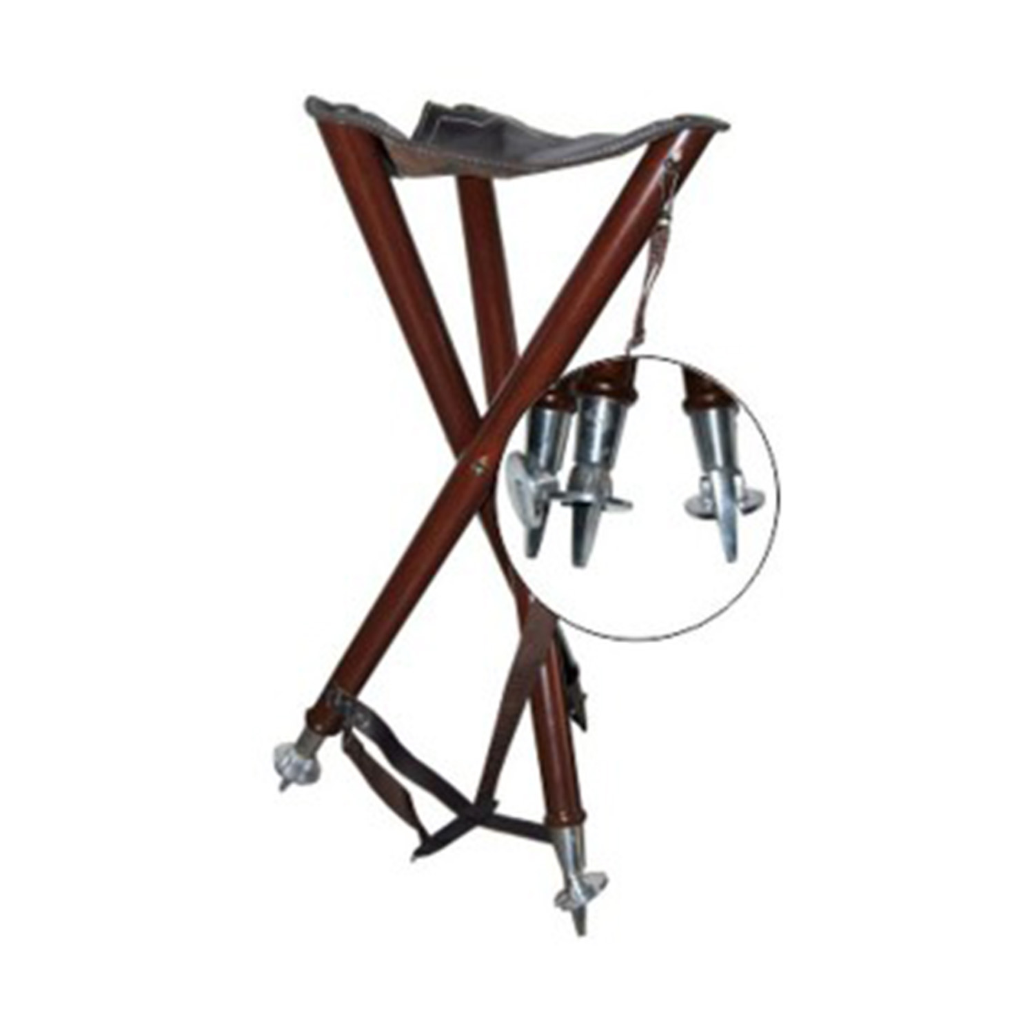 threeleged stool wood 75cm - Chairs & Stools