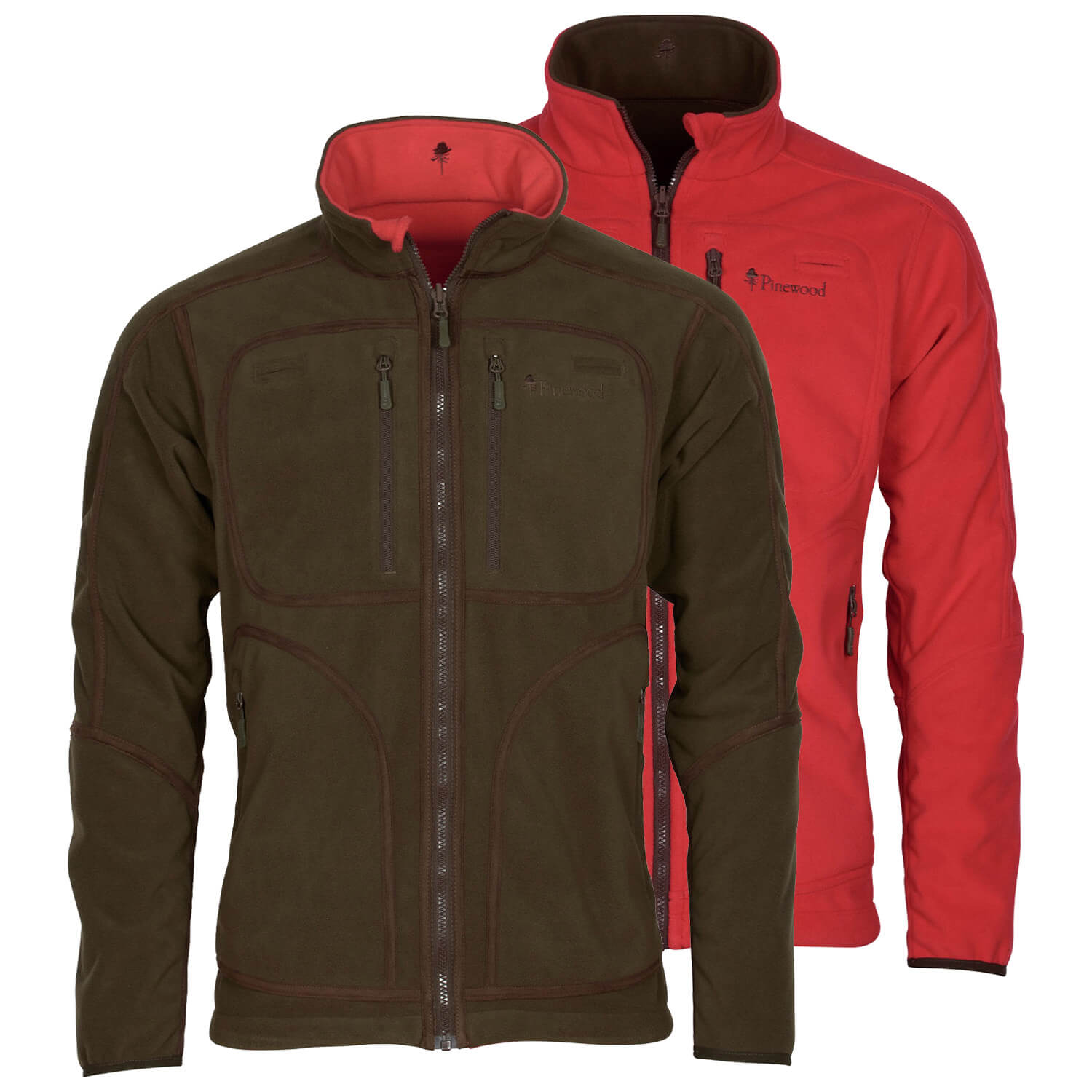 Pinewood reversible jacket Furudal (red/brown)