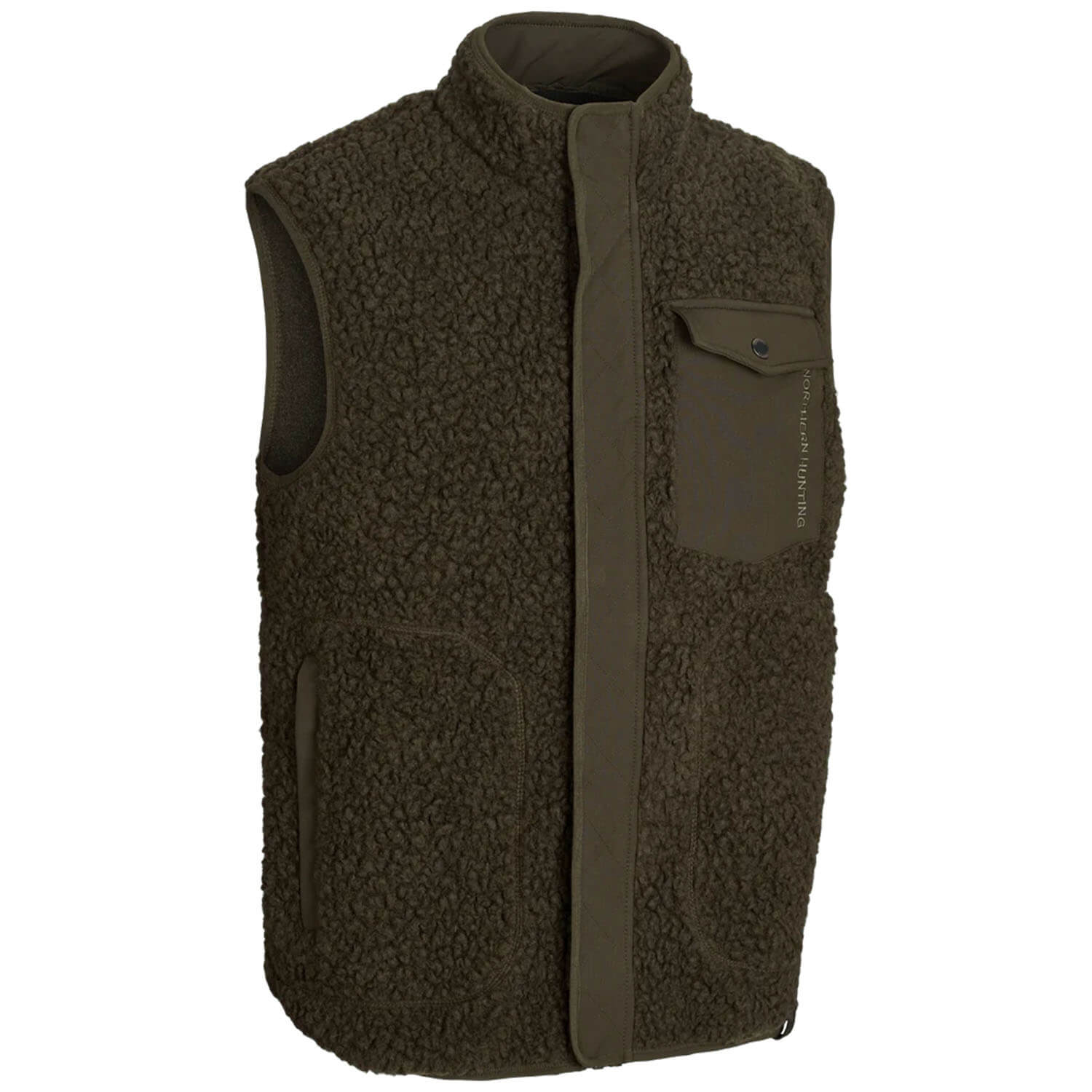  Northern Hunting Hjalmar fibre fur waistcoat (Dark Green)