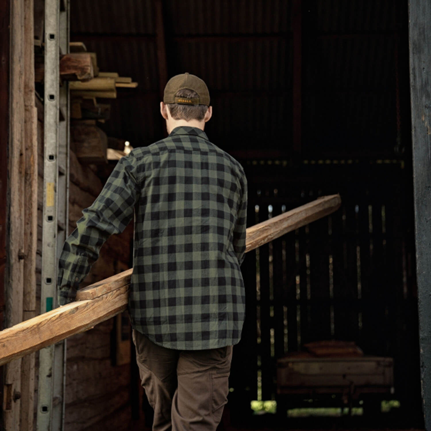  Härkila Hunting shirt Scandinavian (Green Check)