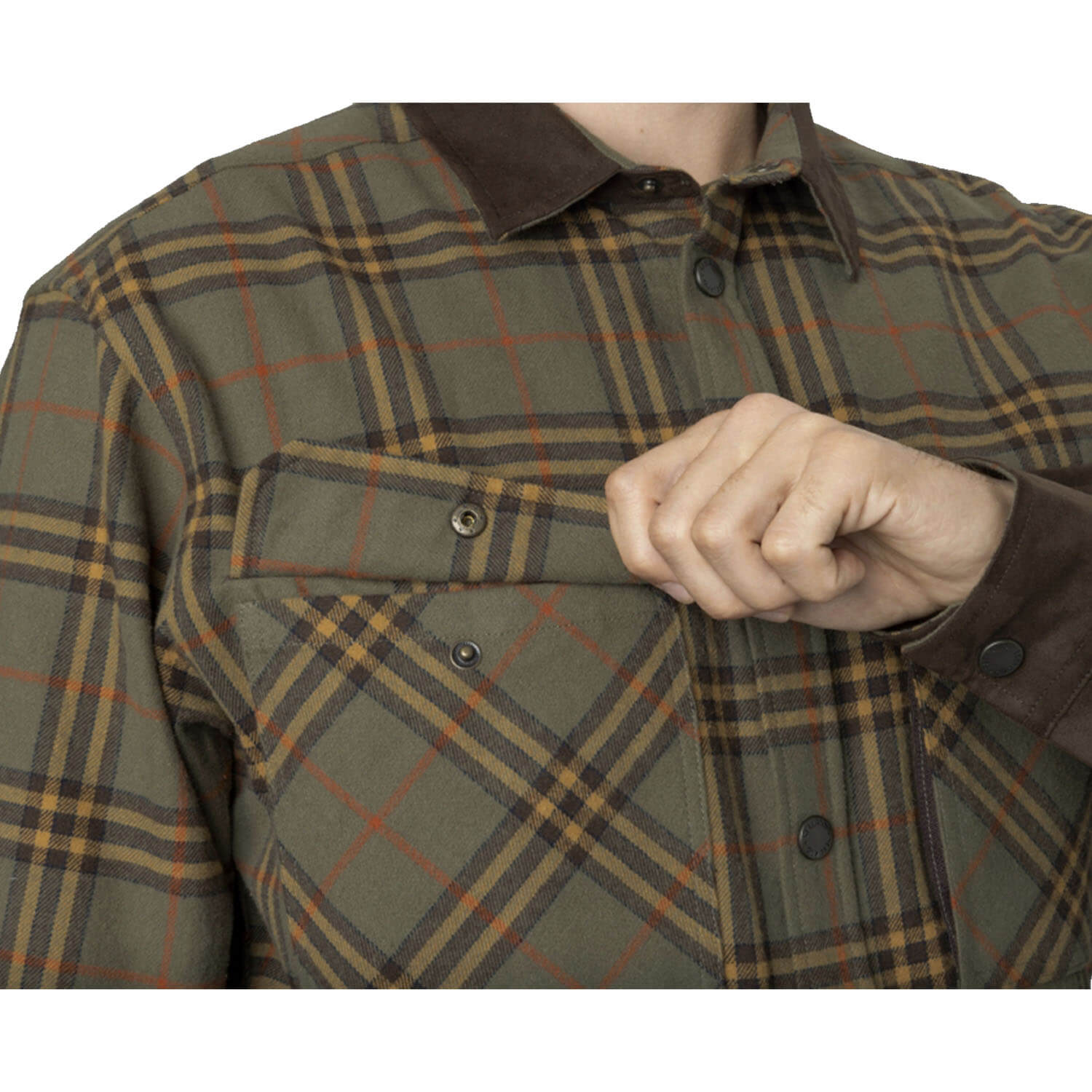 Seeland shirt banff (Grape Leaf/Terracotta Check)