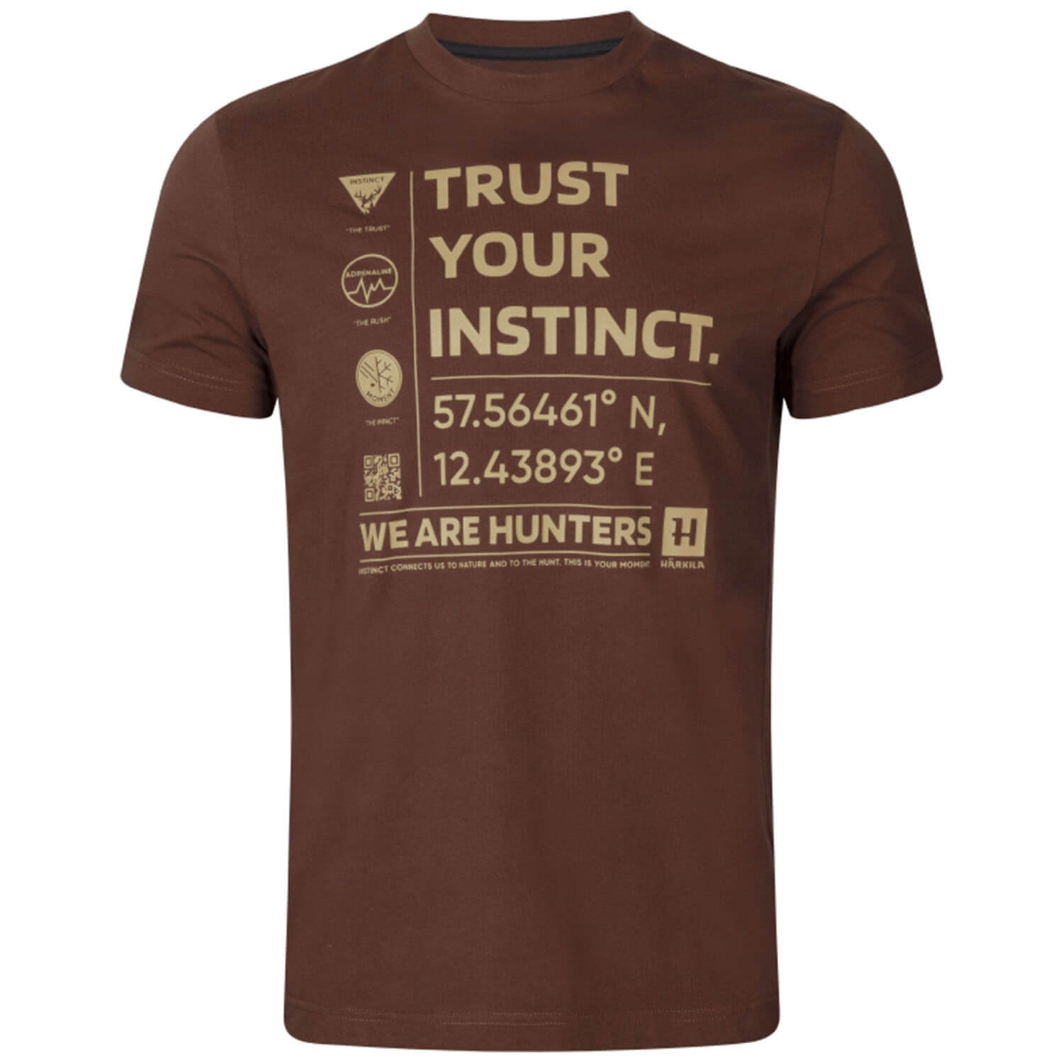 Härkila T-Shirt Instinct (Burgundy) - Hunting Clothing