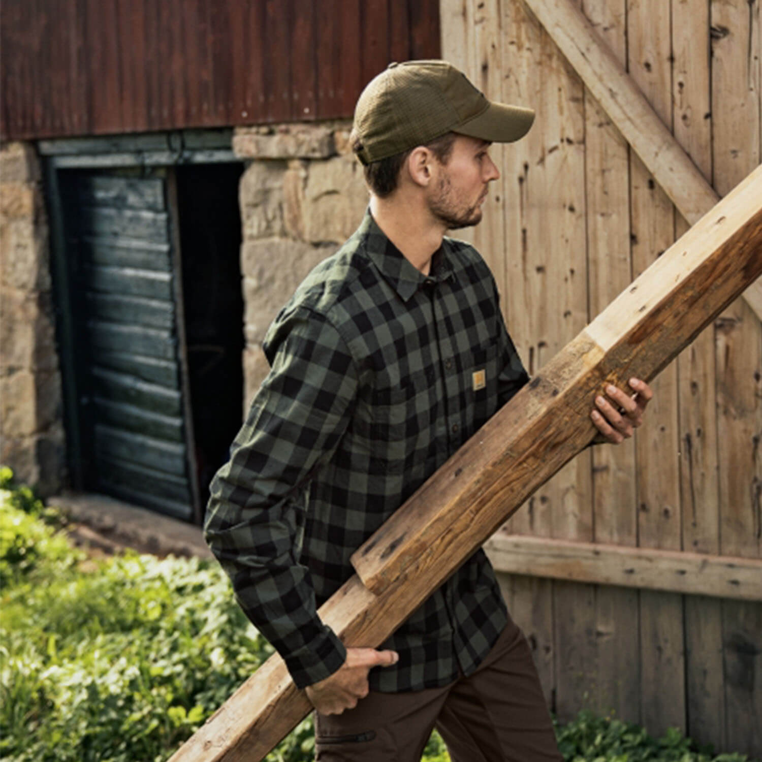  Härkila Hunting shirt Scandinavian (Green Check)