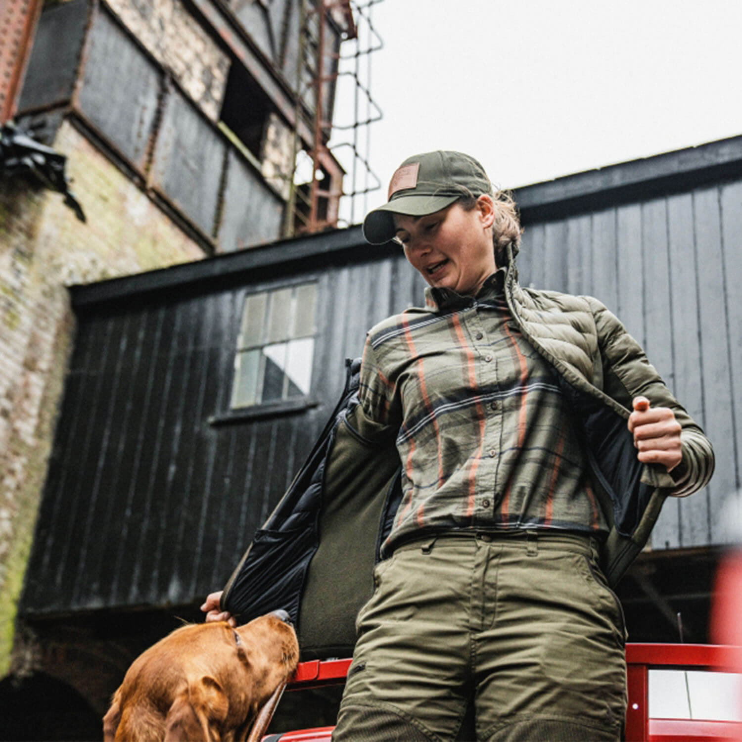 Seeland women Shirt Skye (Grape Leaf/Terracotta Check)