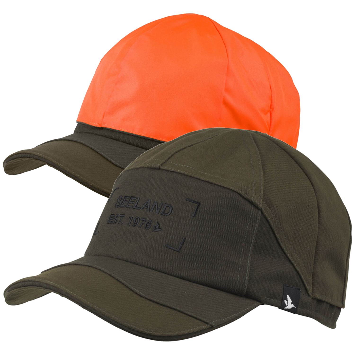 Seeland reversible cap Trax (Light Pine/Orange)