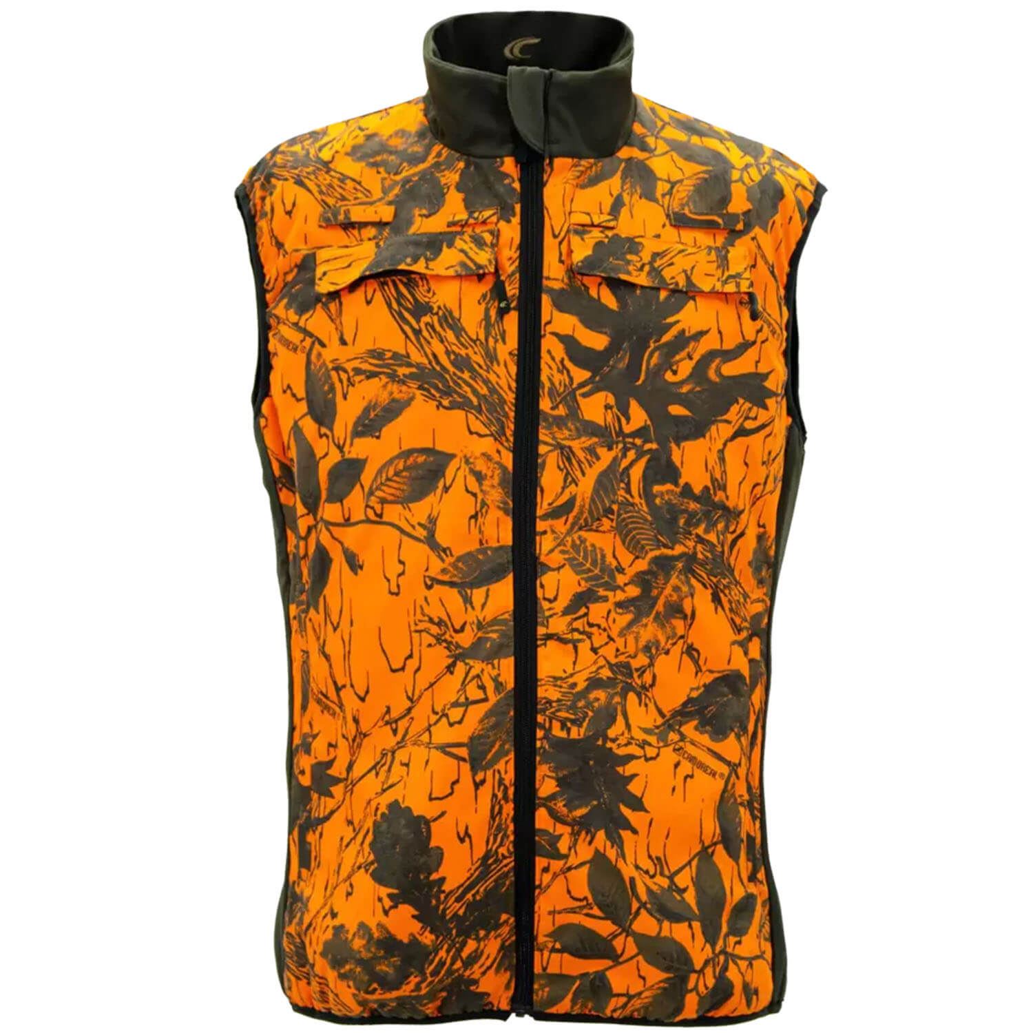 Carinthia reversible vest G-Loft Ultra Loden (Oliv/Orange)