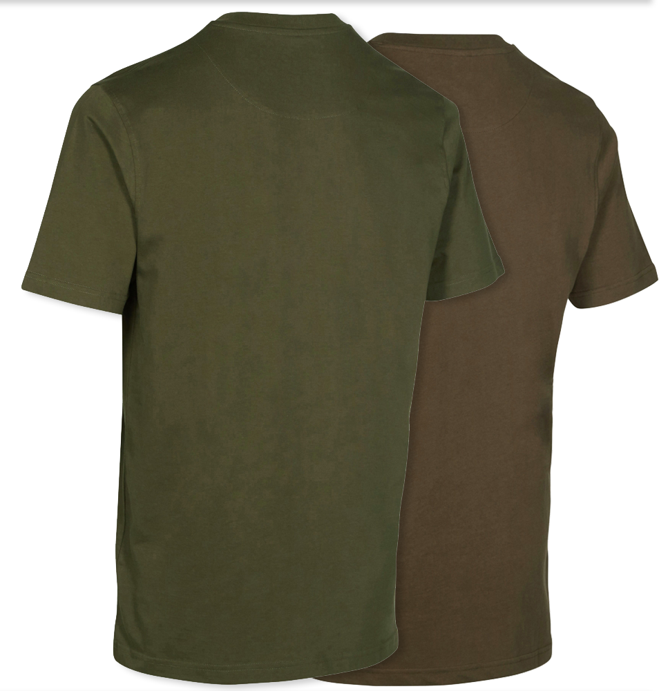 Deerhunter Double T-Shirts - Green/Brown