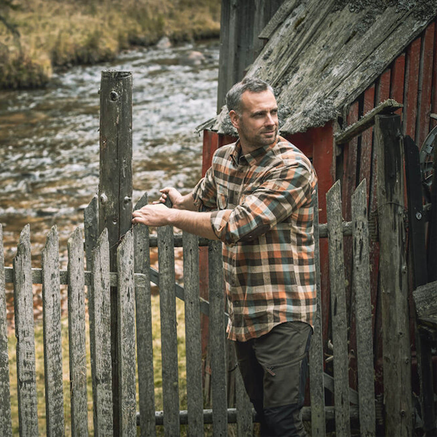 Deerhunter Hunting Shirt James (brown check)