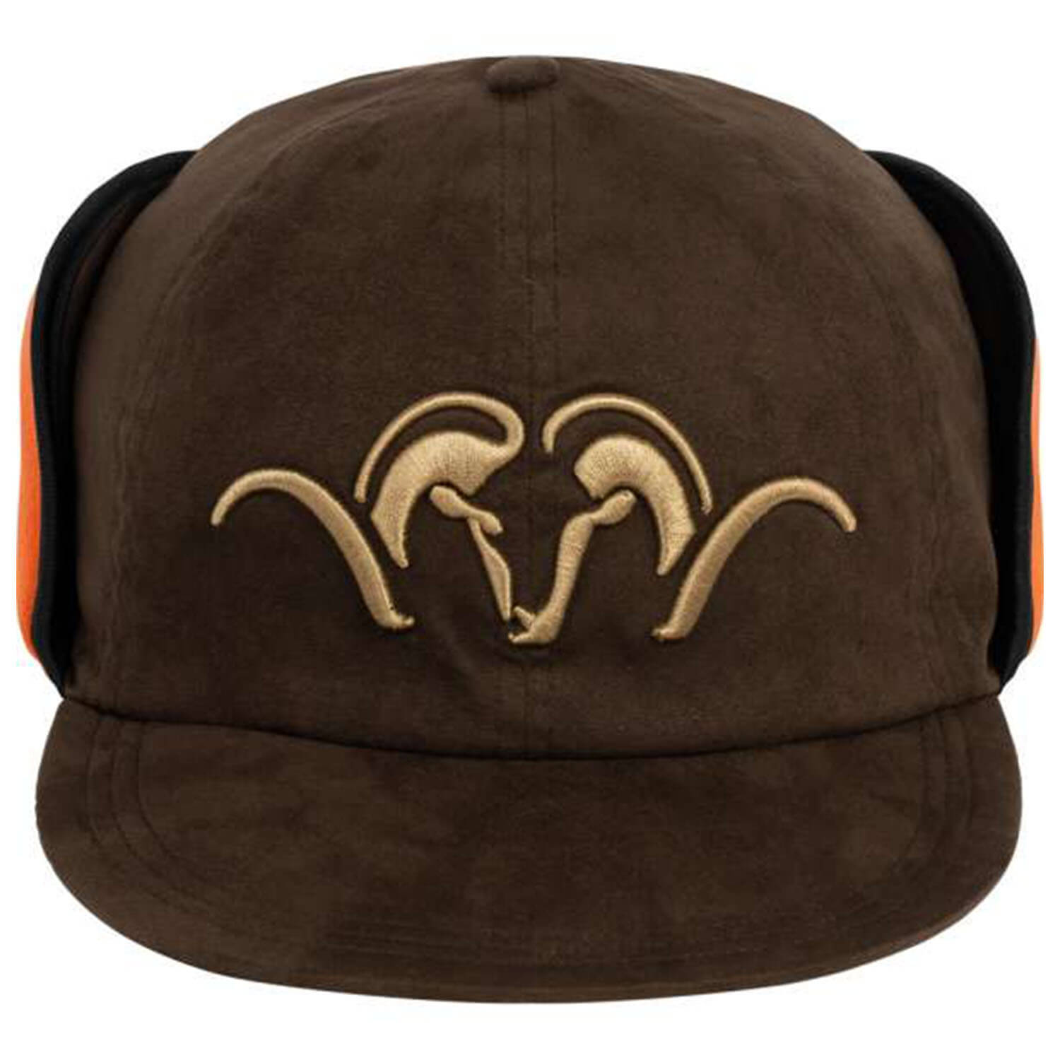 Blaser cap Suede Insulated (brown/blaze orange)