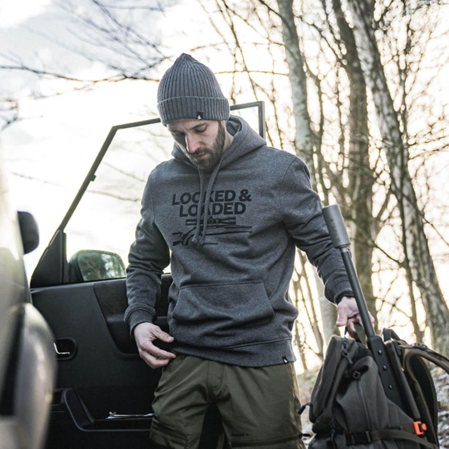 Seeland Hunting Hoodie Loaded (Grey Melange)